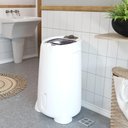 Ver imagem 2 de Centrifuga de Roupas Secadora Elétrica 292w Máquina Tanquinho 127v Lavanderia Wanke Branco