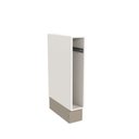 Ver imagem 6 de Balcão Toalheiro Planejado 15cm sem Tampo e com Rodapé Ipanema CabeCasa MadeiraOriginals Bege/Fendi Trama/Branco
