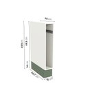 Ver imagem 2 de Balcão Toalheiro 15cm sem Tampo e com Rodapé Ipanema CabeCasa MadeiraOriginals Verde/Folha/Branco