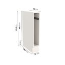 Ver imagem 2 de Balcão Toalheiro Planejado 15cm sem Tampo e com Rodapé Ipanema CabeCasa MadeiraOriginals Branco