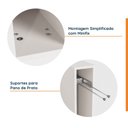 Ver imagem 4 de Balcão Toalheiro Planejado 15cm sem Tampo e com Rodapé Ipanema CabeCasa MadeiraOriginals Branco