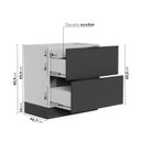 Ver imagem 3 de Balcão 2 Gavetões, Gaveta Auxiliar, Tampo, Rodapé e Puxador 150cm Ipanema CabeCasa MadeiraOriginals