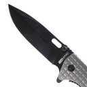 Ver imagem 3 de Canivete de Sobrevivência Tático Aço Inox 420 Multiuso Feroz de Bolso Militar Drop Point Tag