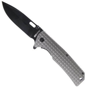 Canivete de Sobrevivência Tático Aço Inox 420 Multiuso Feroz de Bolso Militar Drop Point Tag