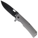 Ver imagem 1 de Canivete de Sobrevivência Tático Aço Inox 420 Multiuso Feroz de Bolso Militar Drop Point Tag