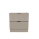 Ver imagem 7 de Balcão Planejado 2 Gavetões e 1 Gaveta Auxiliar sem Tampo 150cm Ipanema CabeCasa MadeiraOriginals Bege/Fendi Trama/Branco