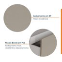 Ver imagem 4 de Balcão Planejado 2 Gavetões e 1 Gaveta Auxiliar sem Tampo 150cm Ipanema CabeCasa MadeiraOriginals Bege/Fendi Trama/Branco