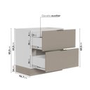 Ver imagem 3 de Balcão 2 Gavetões, Gaveta Auxiliar, Tampo, Rodapé e Puxador 150cm Ipanema CabeCasa MadeiraOriginals