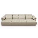 Ver mais imagens de Sofá Retrátil 4 Lugares para Sala 379cm Dijon Couro Creme S07 - Mpozenato