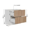 Ver imagem 3 de Balcão Planejado 2 Gavetões e 1 Gaveta Auxiliar sem Tampo 150cm Ipanema CabeCasa MadeiraOriginals