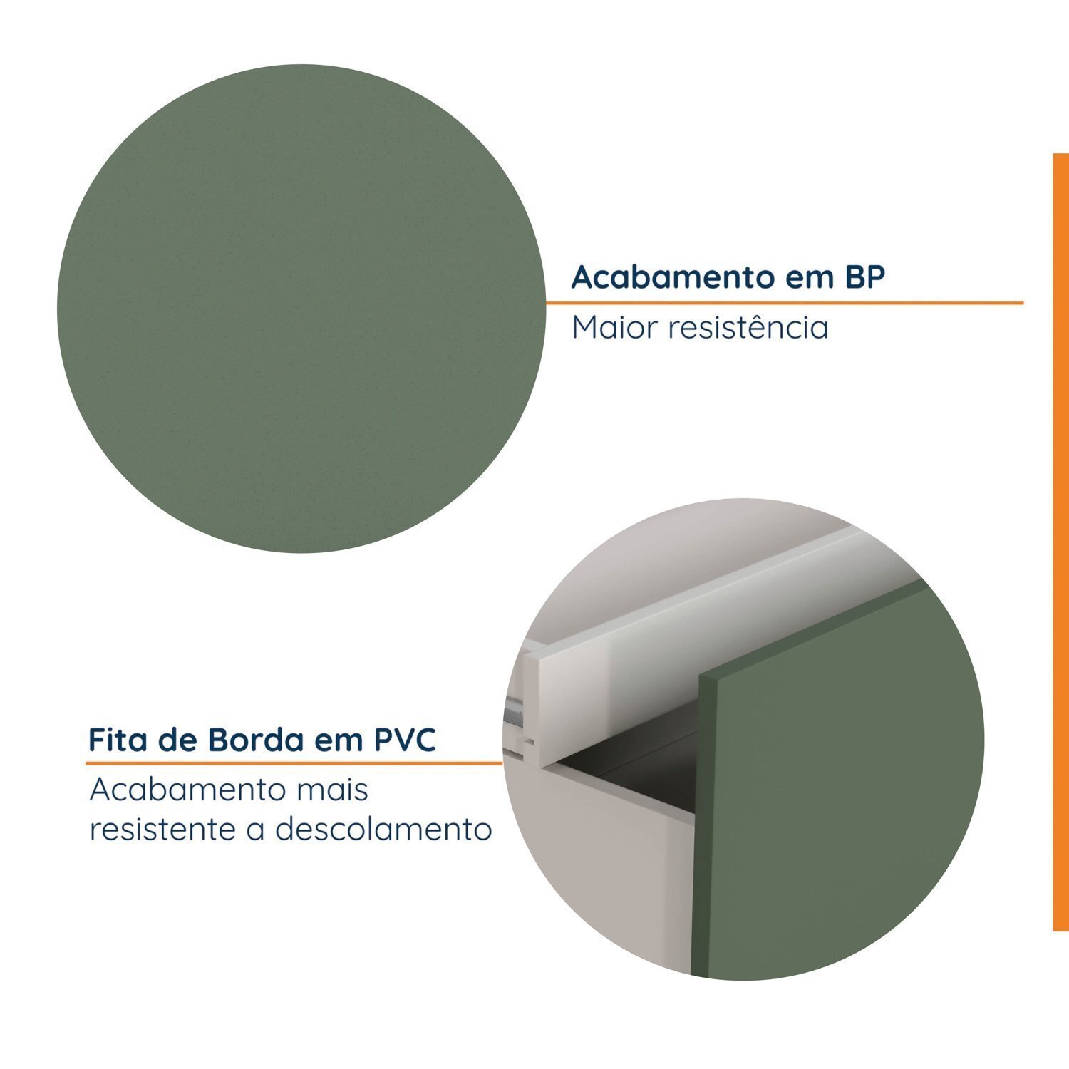 Balcão 2 Gavetões com Gaveta Auxiliar sem Tampo com Rodapé Puxador 150mm Ipanema CabeCasa MadeiraMadeira - 4