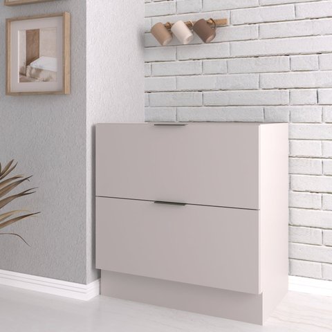 Balcão 2 Gavetões e 1 Gaveta Auxiliar sem Tampo 150cm Ipanema CabeCasa MadeiraOriginals Branco