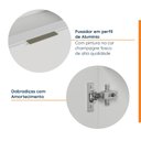 Ver imagem 5 de Balcão 2 Gavetões, Gaveta Auxiliar, Tampo, Rodapé e Puxador 150cm Ipanema CabeCasa MadeiraOriginals