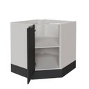 Ver mais imagens de Balcão Canto Oblíquo sem Tampo com Rodapé Puxador 150mm Ipanema CabeCasa MadeiraOriginals