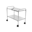 Ver imagem 1 de Mesa Auxiliar 40 X 60 X 80 em Aço Inox com Rodízios