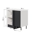 Ver imagem 2 de Balcão de Canto Reto sem Tampo com Rodapé Puxador 150mm Ipanema CabeCasa MadeiraOriginals