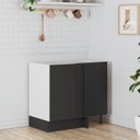 Ver imagem 1 de Balcão de Canto Reto sem Tampo com Rodapé Puxador 150mm Ipanema CabeCasa MadeiraOriginals