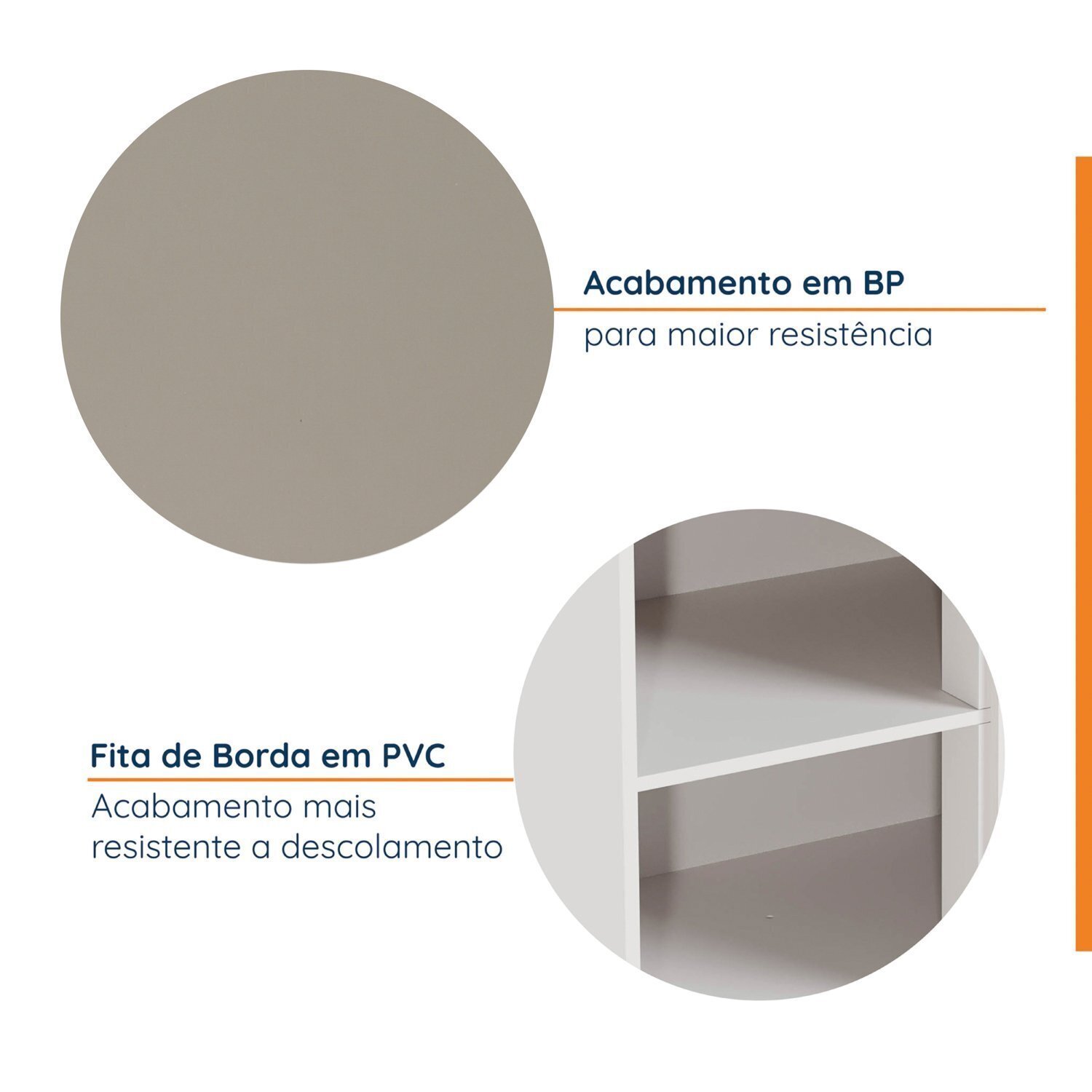 Balcão de Canto Reto sem Tampo com Rodapé Puxador 150mm Ipanema CabeCasa MadeiraMadeira - 3