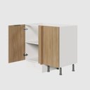 Ver imagem 7 de Balcão de Canto Reto sem Tampo com Rodapé Puxador 150mm Ipanema CabeCasa MadeiraOriginals