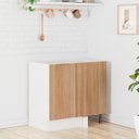 Ver imagem 1 de Balcão de Canto Reto sem Tampo com Rodapé Puxador 150mm Ipanema CabeCasa MadeiraOriginals