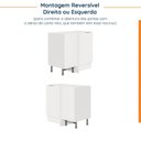 Ver imagem 6 de Balcão de Canto Reto sem Tampo com Rodapé Puxador 150mm Ipanema CabeCasa MadeiraOriginals