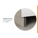 Ver imagem 5 de Balcão Forno de Embutir Planejado sem Tampo com Rodapé Ipanema CabeCasa MadeiraOriginals Bege/Fendi Trama/Branco