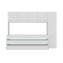 Ver imagem 6 de Tricama de Solteiro com Guarda Roupa Dublin Multimóveis Mp4034 Branca