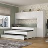 Tricama de Solteiro com Guarda Roupa Dublin Multimóveis Mp4034 Branca - 1