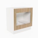 Ver imagem 6 de Balcão Forno de Embutir Planejado sem Tampo com Rodapé Ipanema CabeCasa MadeiraOriginals Marrom/Acácia/Branco