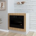 Ver imagem 1 de Balcão Forno de Embutir Planejado sem Tampo com Rodapé Ipanema CabeCasa MadeiraOriginals Marrom/Acácia/Branco