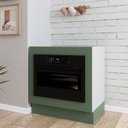 Ver imagem 1 de Balcão Forno de Embutir Planejado sem Tampo com Rodapé Ipanema CabeCasa MadeiraOriginals Verde/Folha/Branco