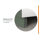 Ver imagem 5 de Balcão Forno de Embutir Planejado sem Tampo com Rodapé Ipanema CabeCasa MadeiraOriginals Verde/Folha/Branco