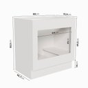 Ver imagem 2 de Balcão Forno de Embutir Planejado sem Tampo com Rodapé Ipanema CabeCasa MadeiraOriginals Branco