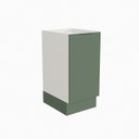Ver imagem 6 de Balcão 1 Porta 40cm sem Tampo com Rodapé Puxador 150mm Ipanema CabeCasa MadeiraOriginals Verde/Folha/Branco