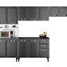 Cozinha Modulada Compacta em Aço 4 Peças 12 Portas 2 Gavetas Paneleiro Forno New Premium Itatiaia - 6