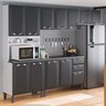 Cozinha Modulada Compacta em Aço 4 Peças 12 Portas 2 Gavetas Paneleiro Forno New Premium Itatiaia - 2