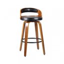 Ver imagem 3 de Kit 2 Banquetas para Cozinha Altas Giratórias Madeira Roma Rivatti