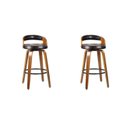 Ver imagem 2 de Kit 2 Banquetas para Cozinha Altas Giratórias Madeira Roma Rivatti
