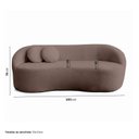 Ver imagem 3 de Sofá 3 Lugares Orgânico 200cm Fava CabeCasa MadeiraOriginals