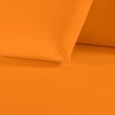 Ver imagem 2 de Kit Fronhas Nobre 2 Peças 50cm X 70cm Malha 100% Algodão - Laranja