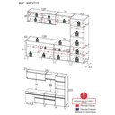 Ver imagem 5 de Cozinha Completa 5 Peças com Armário e Balcão Mp3715 Veneza Gb Preta