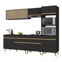 Ver imagem 3 de Cozinha Completa 5 Peças com Armário e Balcão Mp3715 Veneza Gb Preta
