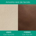 Ver imagem 4 de Cabeceira Casal 140 cm Malu com Frame Linho Tca 210 Corino Tcs 721 Peer