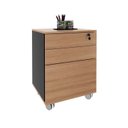 Ver imagem 3 de Kit 4 Peças com Escrivaninha, Gaveteiro, Armário e Estante