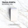 Trava Porta De Piso Comfortdoor Calço Para Porta De Borracha Branco - 7