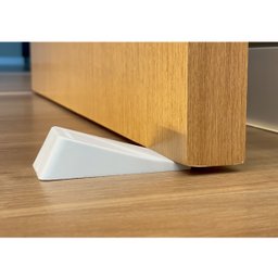 Trava Porta De Piso Comfortdoor Calço Para Porta De Borracha Branco - 2