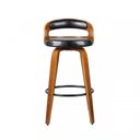 Ver imagem 3 de Kit 4 Banquetas para Cozinha Altas Giratórias Madeira Roma Rivatti