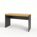 Ver imagem 2 de Escrivaninha Retangular MDF Industrial Preto