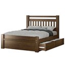 Ver imagem 3 de Cama Casal Queen Madeira Maciça com 2 Gavetas 160cm Escócia B07 Castanho - Lyam Decor