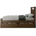 Ver mais imagens de Cama Casal Queen Madeira Maciça com 2 Gavetas 160cm Escócia B07 Castanho - Lyam Decor